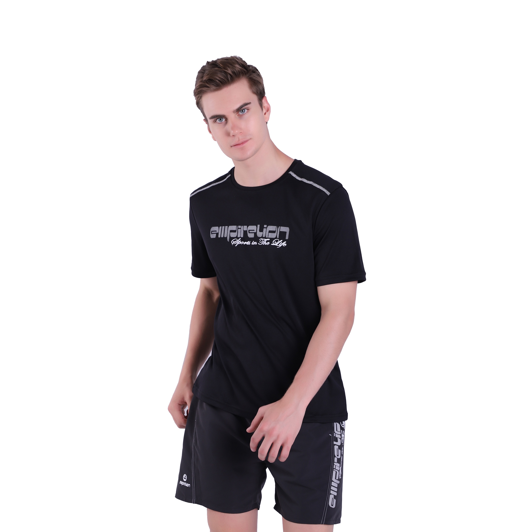 Herren T-Shirt Top Strand Sport Workout Kurzarm T-Shirt