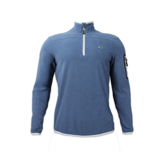 Lässige Sport-Fleece-Oberteile für Herren mit halbem Reißverschluss und langen Ärmeln