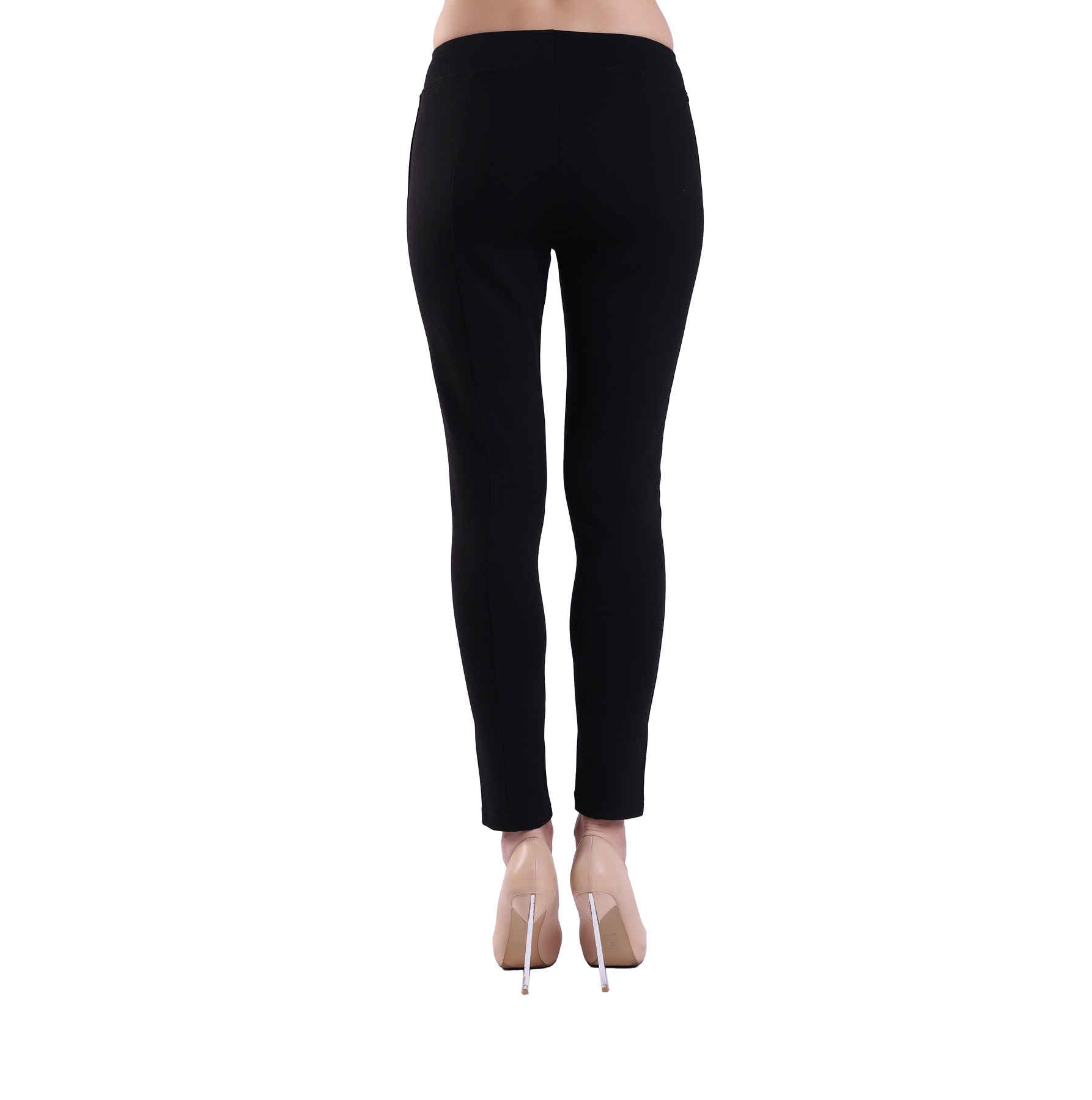 Frauen strecken Pull-on Casual Ponte Bleistift Hose Legging Slim oder Bootcut