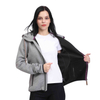 Wander-Sweatshirt mit Steppmuster und Reißverschluss für Damen